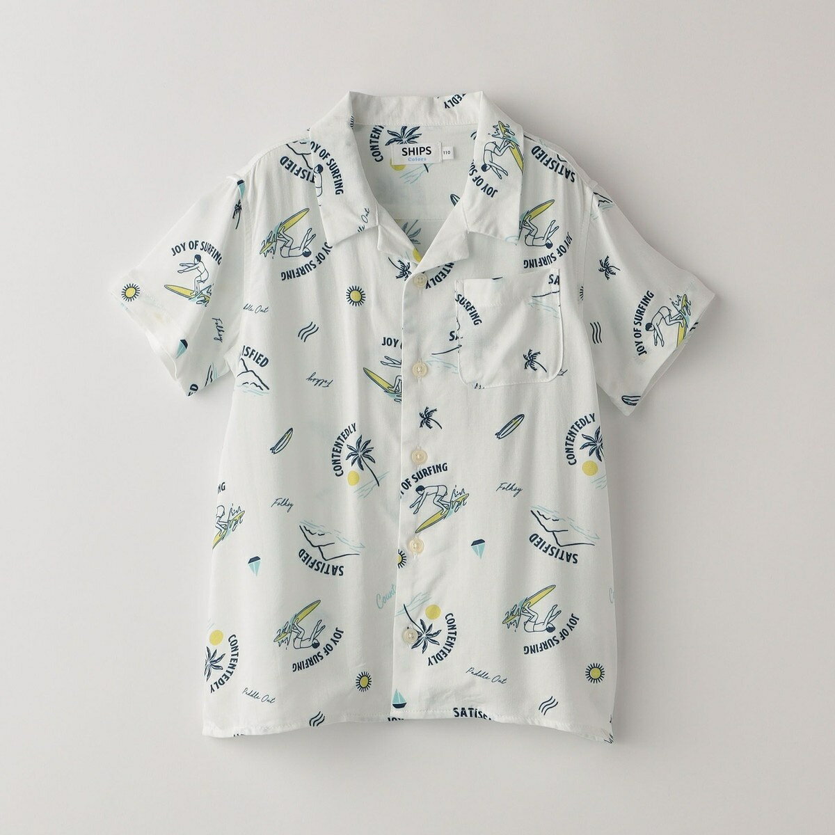 SHIPS Colors:〈洗濯機可能〉レーヨン プリント シャツ(80〜130cm)／シップス カラーズ（SHIPS Colors）