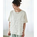 《手洗い可能》Perle Peche チュールティアード2wayニット/ルクールブラン(le.coeur blanc)(4)