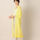 【洗える】リネンブレンドリブロングカーディガン/デッサン(Dessin)