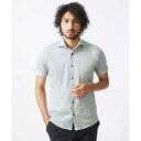 《日本製》ジャージ半袖シャツ/ミッシェルクランオム(MICHEL KLEIN HOMME)