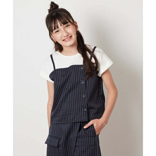 [100-130]【セットアップ対応】ビスチェドッキング風トップス／アー・ヴェ・ヴェ（a.v.v）