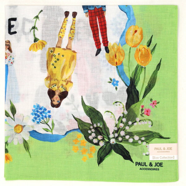 【52×52cm】プリントハンカチ (レディース)(PAUL&JOE ACCESSOIRES)/ポールアンドジョーアクセソワ(PAUL & JOE ACCESSOIRES)