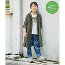 【親子おそろい】8分袖スキッパーシャツワンピース(120?160cm)/イッカ(ikka)