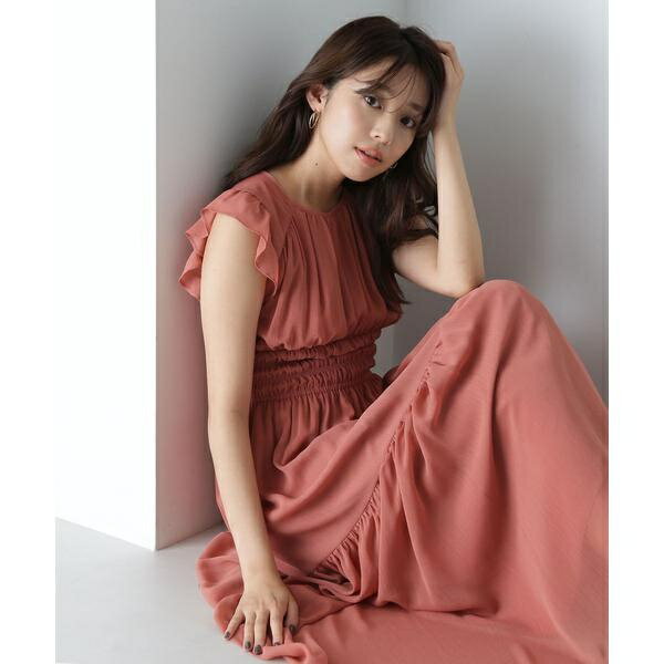 楊柳フリルスリーブワンピース／ナチュラルビューティーベーシック（NATURAL BEAUTY BASIC）のサムネイル