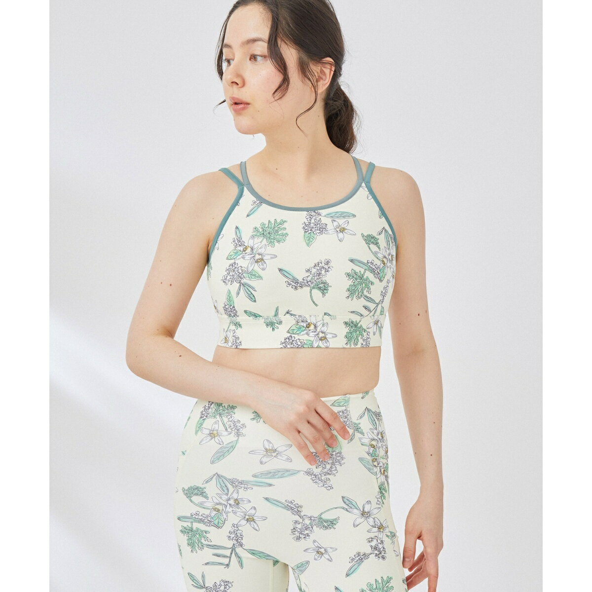 【HIBIYA-KADAN×NERGY】UV＆水陸両用 ボタニカル柄ブラトップ／ナージー（NERGY）のサムネイル