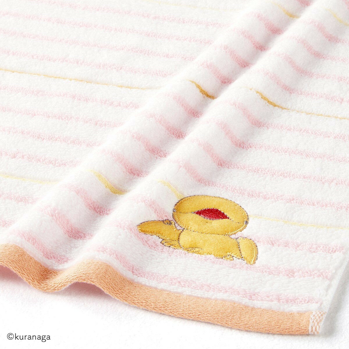 『恐竜はじめました』 ボーダー フェイスタオル／タオル美術館（Towelmuseum）