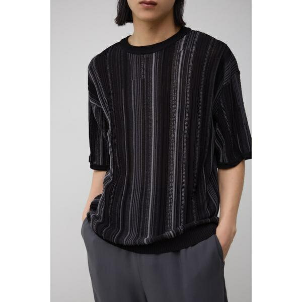 スカシクージー半袖ニット／アズールバイマウジー（AZUL BY MOUSSY）