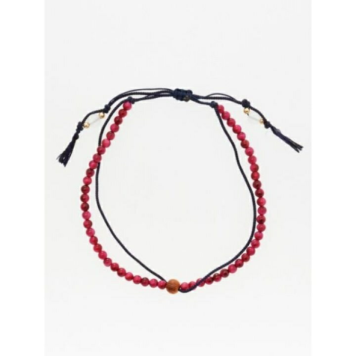 【岩座】紺紐桃虎目4mmアンクレット／岩座（IWAKURA）