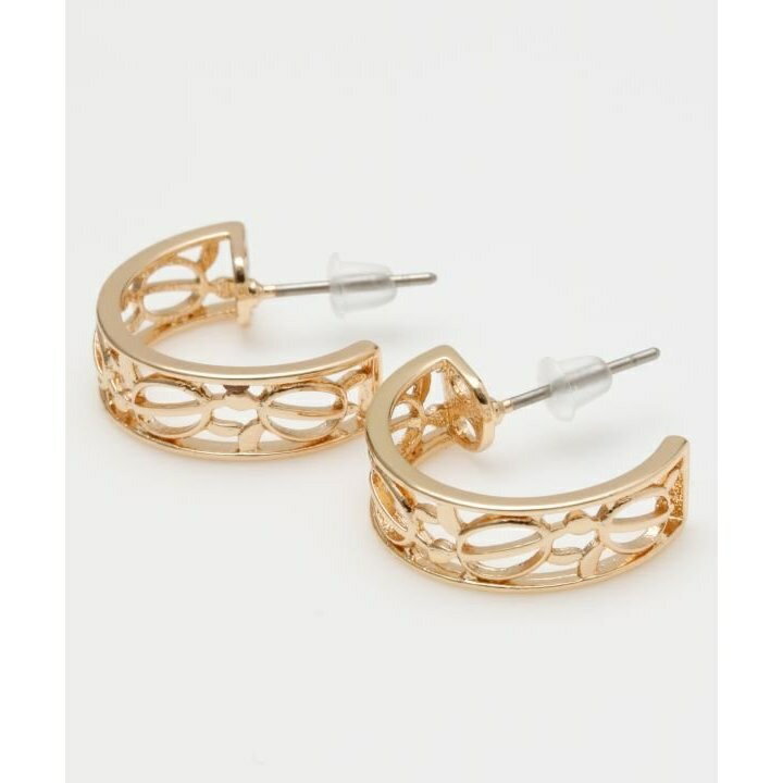 [型番：4CSZ7338-2024]ハワイアンジュエリー調のピアス。ホヌが泳いでいるようなモチーフがポイント。■カラー：ゴールド、ピンクゴールド、シルバー全長 4.8×0.6cm モチーフサイズ 1.8×1.6cm※(　)で表記されている数...