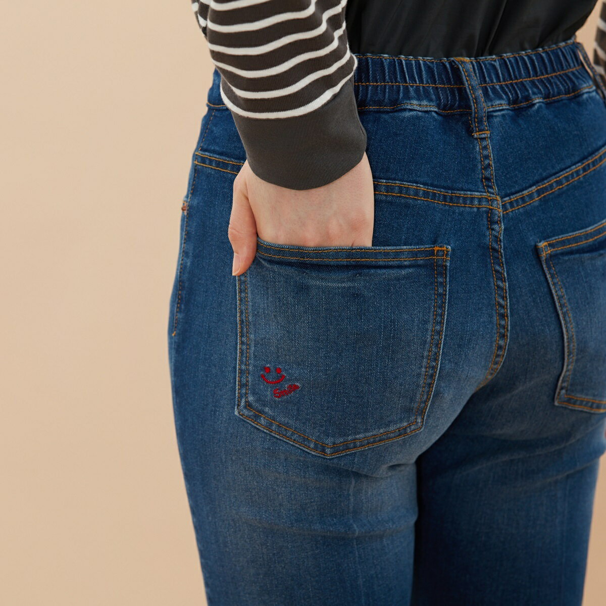 楽天丸井（マルイ）楽天市場店スマイルストレッチストレートデニムパンツ／アル・ディ・ラ（AL DI LA）