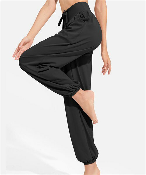 レディース 幅広ハイウエストフィットネスジョガーパンツ／テディショップ（TeddyShop）