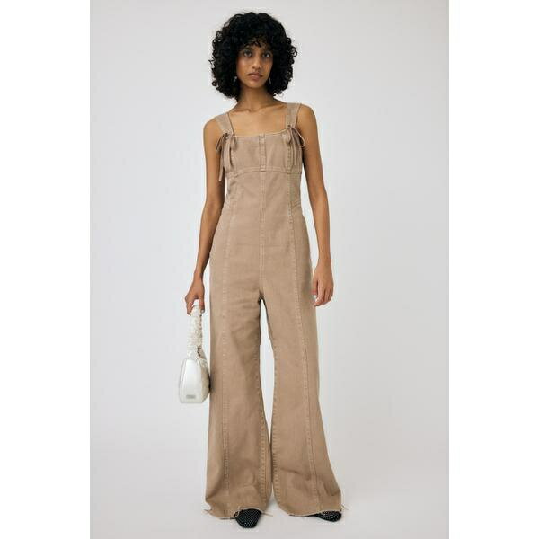 CORSET STRAP DENIM ジャンプスーツ/マウジー(MOUSSY)