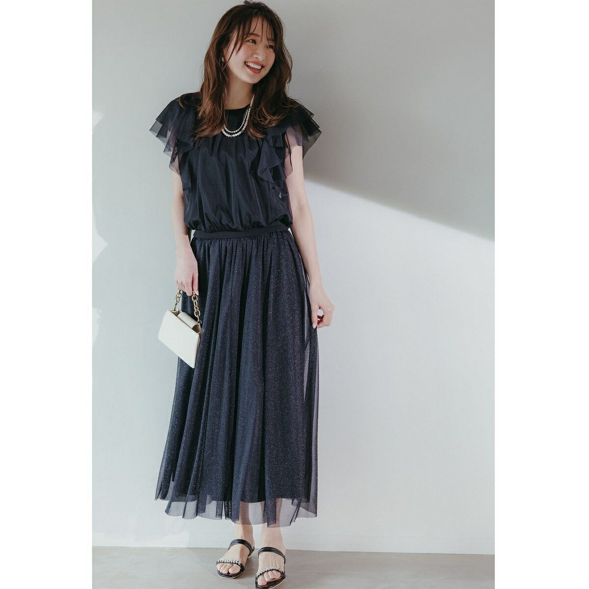 【洗える】ラッフルチュール プルオーバー／エニィスィス（any SiS）のサムネイル