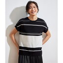 【WEB限定・洗える】ニットソーボーダー トップス/自由区(JIYU-KU)