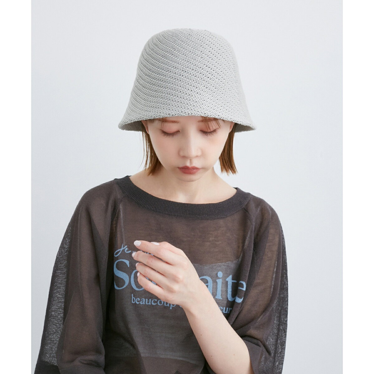 変わり編みサーモベルハット／ロペピクニックパサージュ（ROPE' PICNIC PASSAGE） 0101marui-12660853 丸井(マルイ)楽天市場店 サンプル画像2
