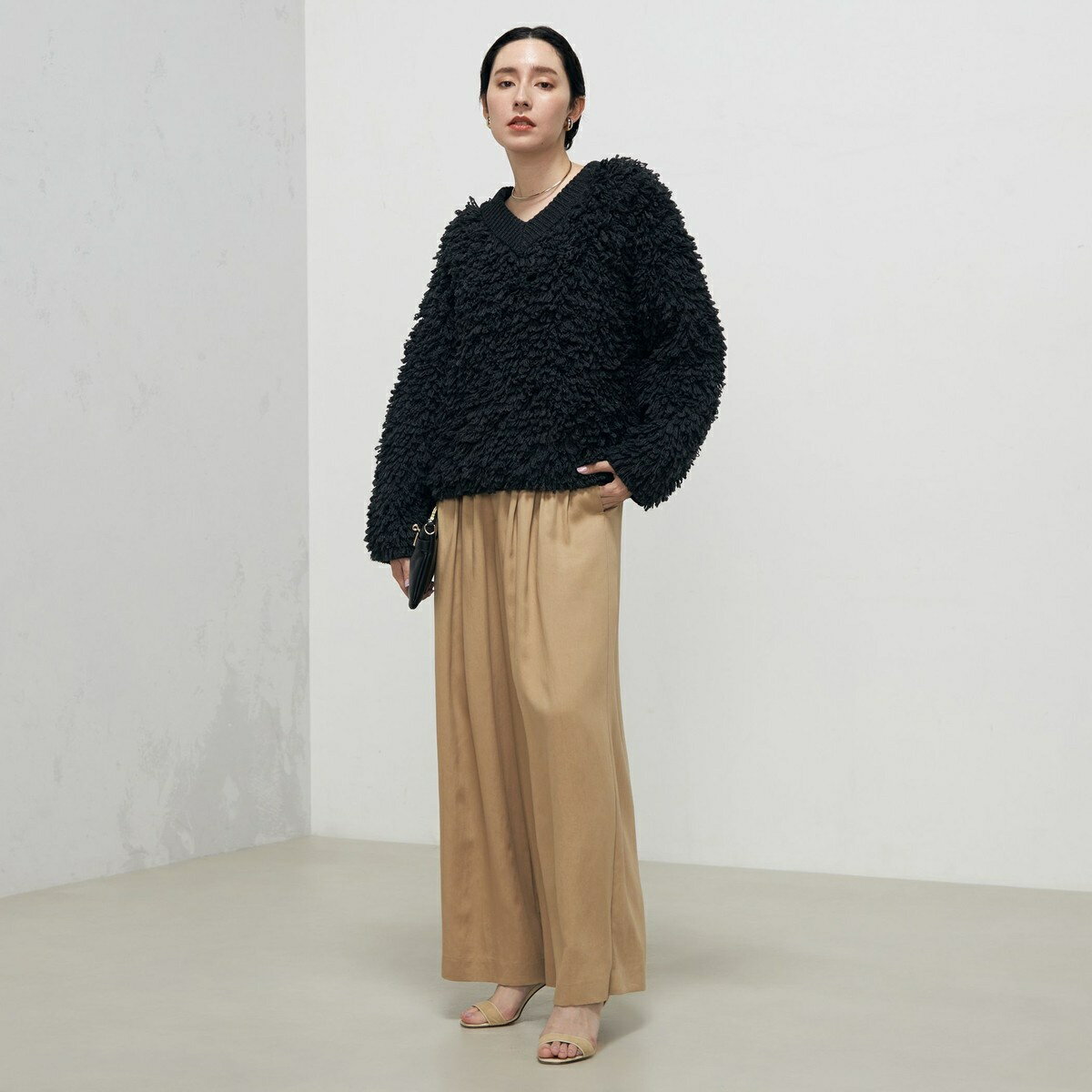 ループ編み2WAYプルオーバーニット／ノーリーズ（NOLLEY'S）