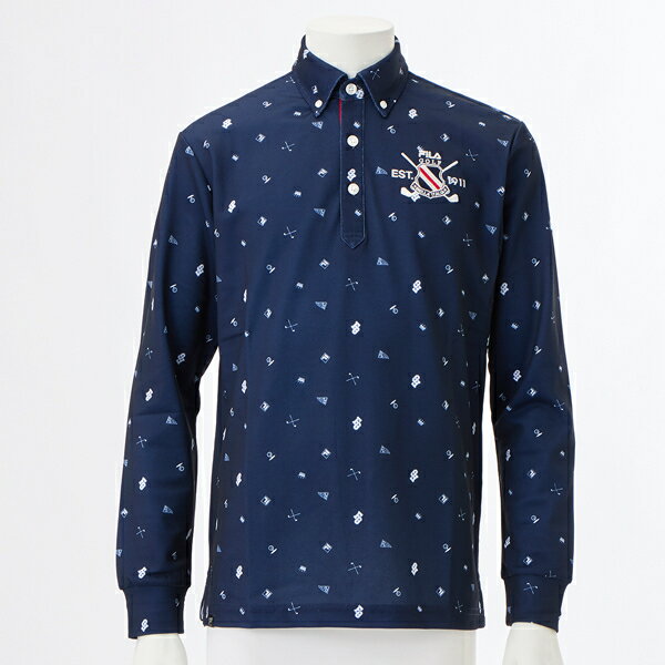 FILA　GOLF　ナガソデ　シャツ　ガラ／フィラ（FILA）