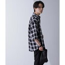 WEB限定/リラックスオンブレーチェックシャツ 半袖/ナノユニバース(NANO universe)
