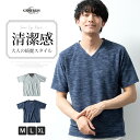 tシャツ メンズ 半袖 Vネック カットソー 半袖Tシャツ 無地 シンプル ベーシック/ジェネレス(geneless)