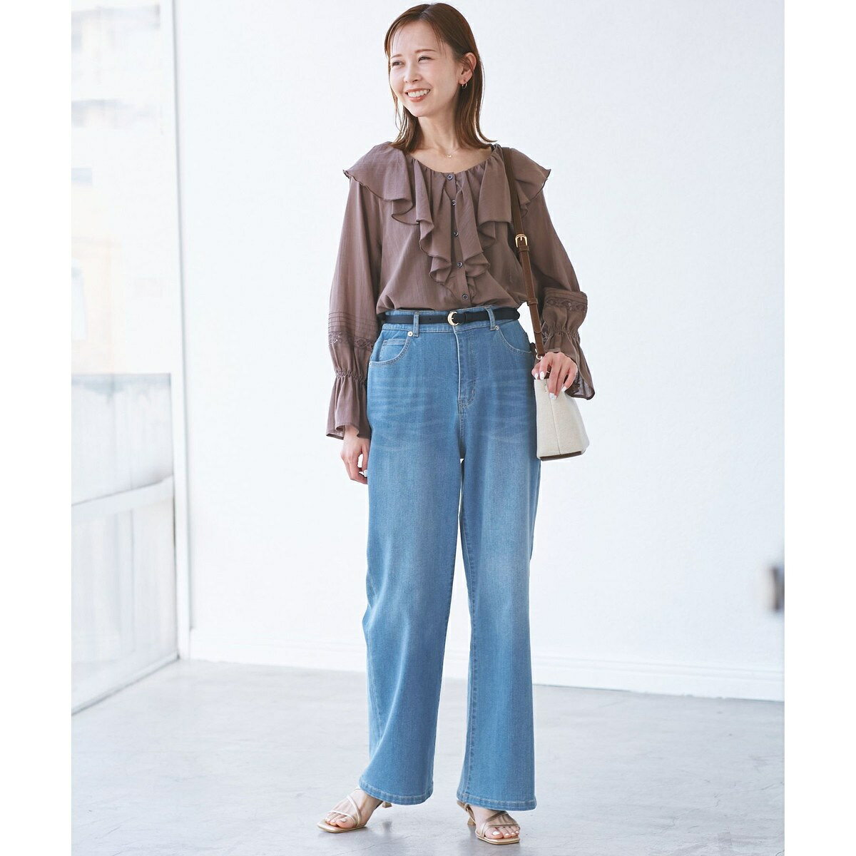 【ウエスト革命デニム】ウエストシェイプフレアデニムパンツ／ロペピクニック（ROPE' PICNIC） 0101marui-12656840 丸井(マルイ)楽天市場店 サンプル画像2