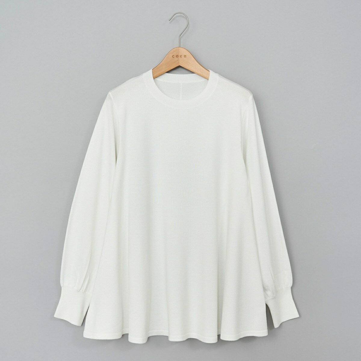 Long-Sleeved - 【RONEL】Aラインペプラムニットトップス／コーエン（coen）