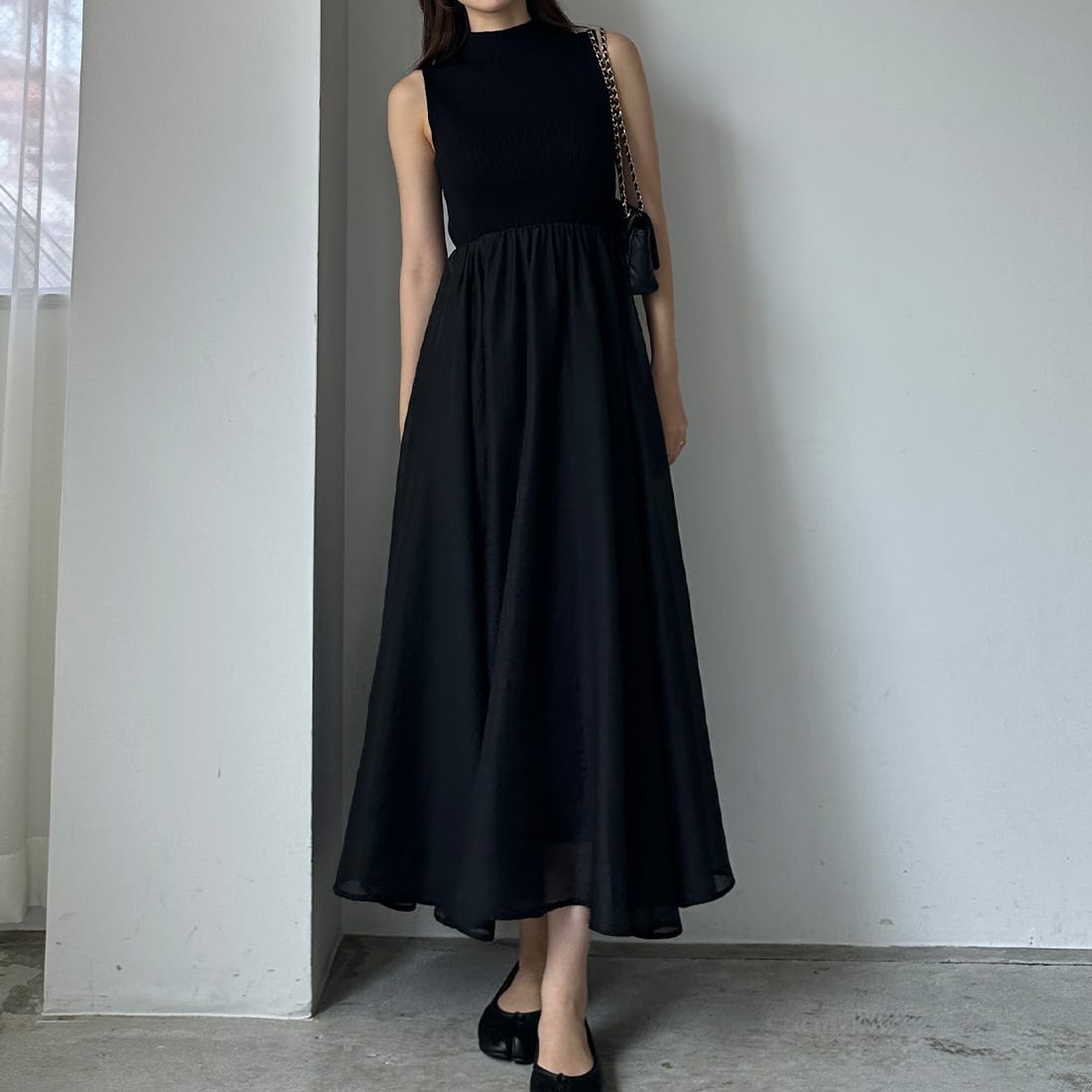 ワンピース レディース ホルターネック フリル Vネック ポリエステル イエロー アシンメトリー バックオープン スリット リゾート ビーチ マキシ丈 通勤 春夏