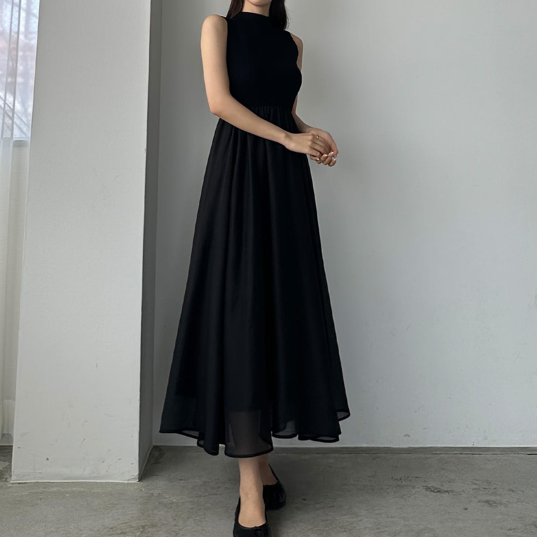 ワンピース レディース ホルターネック フリル Vネック ポリエステル イエロー アシンメトリー バックオープン スリット リゾート ビーチ マキシ丈 通勤 春夏