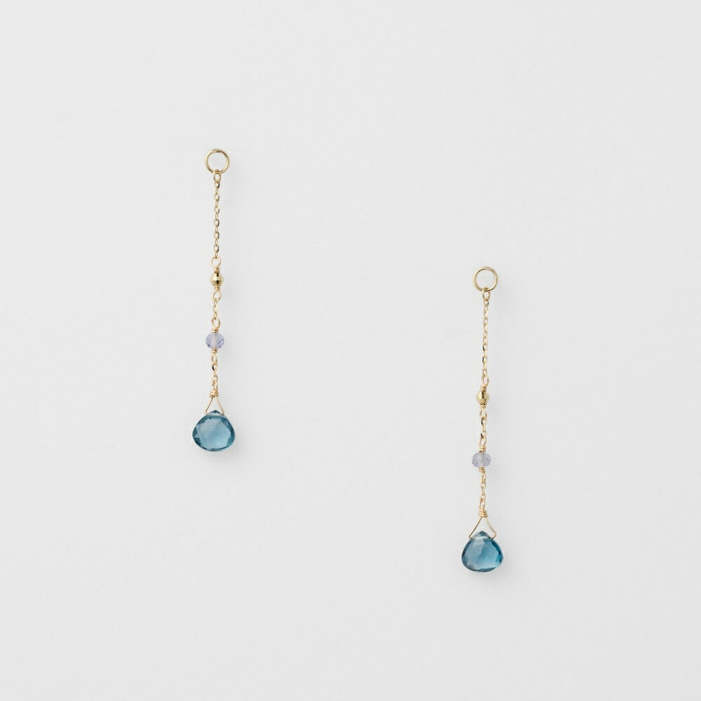 K10トパーズ／アイオライトピアスチャーム／アガット（agete）(4)