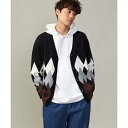 【洗濯機で洗える】ジャカードニットワイドシルエットカーディガン/アー・ヴェ・ヴェ(a.v.v)