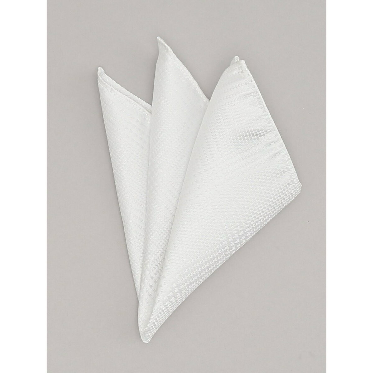 m.f.エディトリアル シルク混 グレンチェック柄 フォーマルチーフ／m.f.エディトリアル（m.f.editorial）