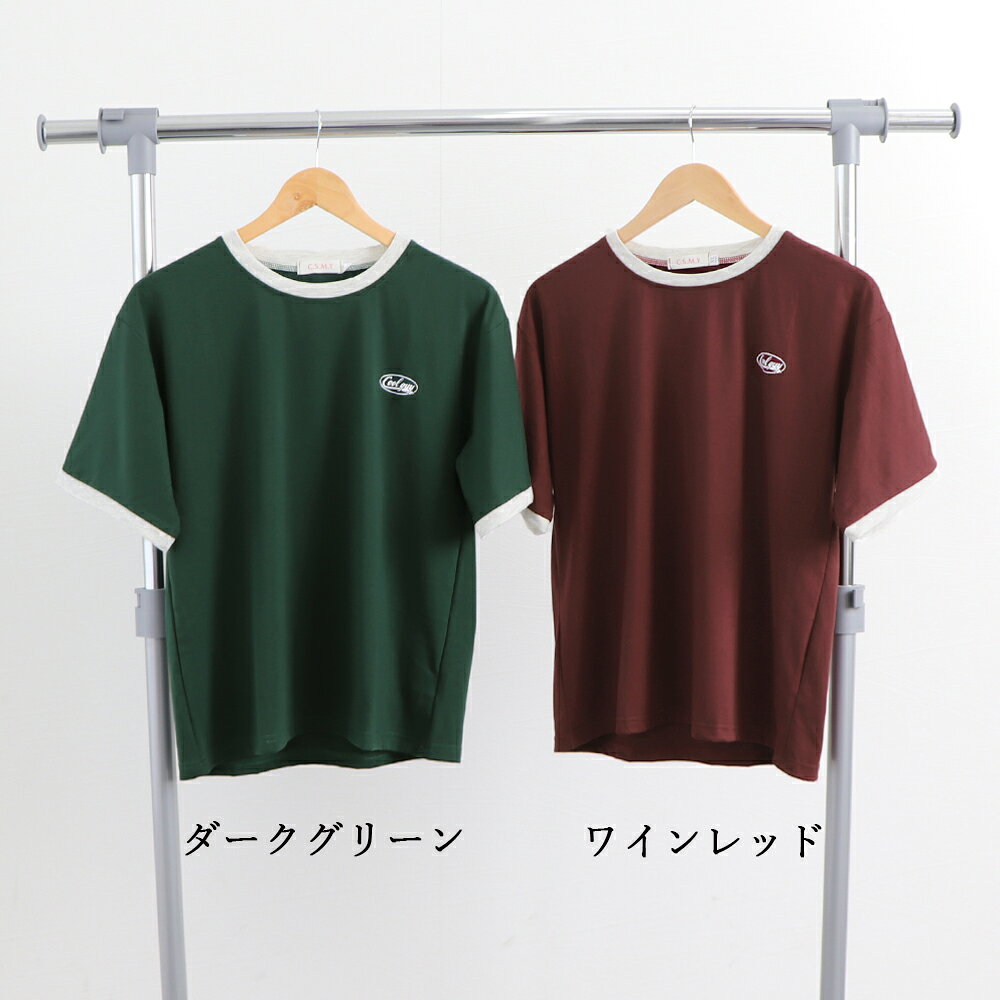 バイカラーTシャツ 韓国半袖 カジュアル／ミニミニストア（miniministore） 0101marui-12663588 丸井(マルイ)楽天市場店 サンプル画像2