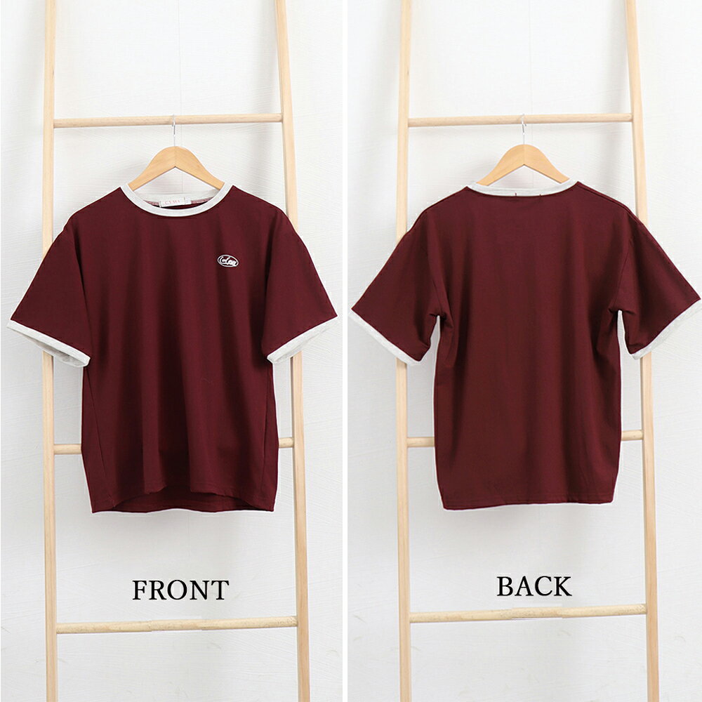 バイカラーTシャツ 韓国半袖 カジュアル／ミニミニストア（miniministore） 0101marui-12663588 丸井(マルイ)楽天市場店 サンプル画像3
