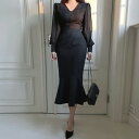 上品に女性らしさ引き立つシースルーマーメイドドレス/フォースメント(Forcement)