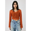 MESH V NECK ニットトップス/マウジー(MOUSSY)