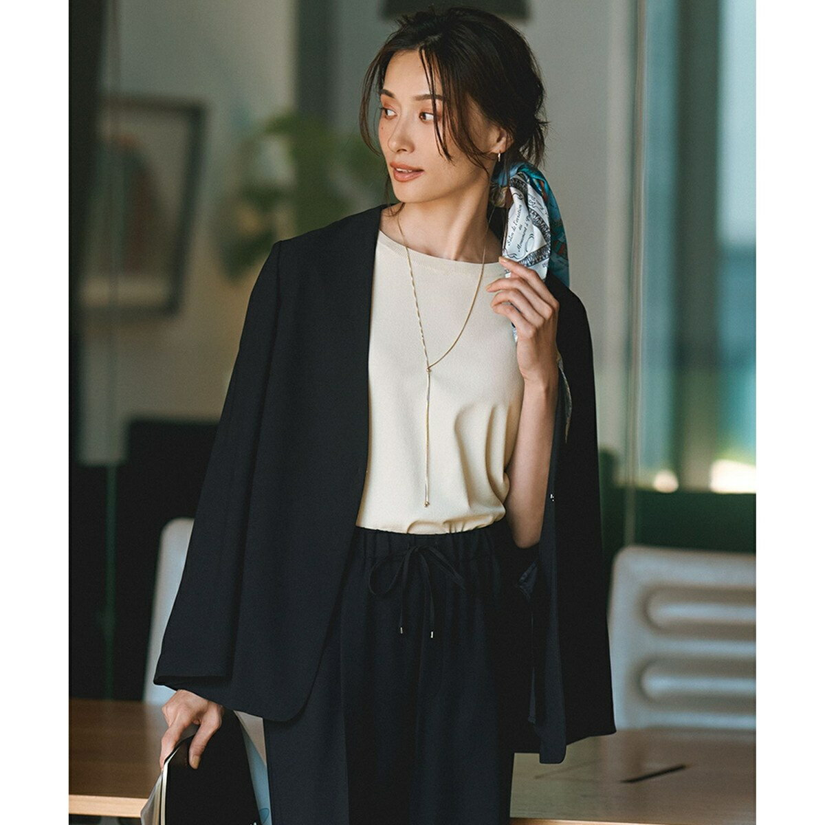 楽天市場】ノーカラージャケット レディース(サイズ(S/M/L)3L 楽天市場】ノーカラージャケット レディース(サイズ(S/M/L)3L