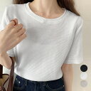 tシャツ レディース半袖ワッフルTシャツ/ミニミニストア(miniministore)