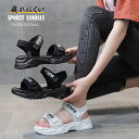 厚底スポーツサンダル ベルクロレディース/ミニミニストア(miniministore)