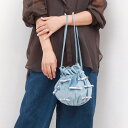 カシュカシュ cachecache / メタリックリボンベロア巾着バッグ/カシュカシュ(cache cache)