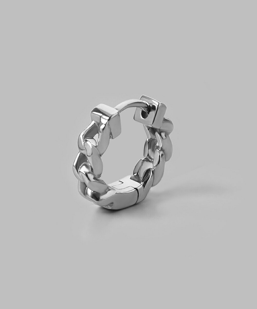【限定展開】LH-1 キヘイチェーンフープピアス/サージカルステンレス 金属アレルギー対応/ライオンハート(LION HEART)