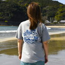 319グラフィック ティーシャツ ウェーブ Tシャツ 服/ジウォーク(GEWALK)