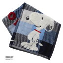 スヌーピー メンズ タオルハンカチ チェック柄 【PEANUTS】/ブルーミング(BLOOMING)