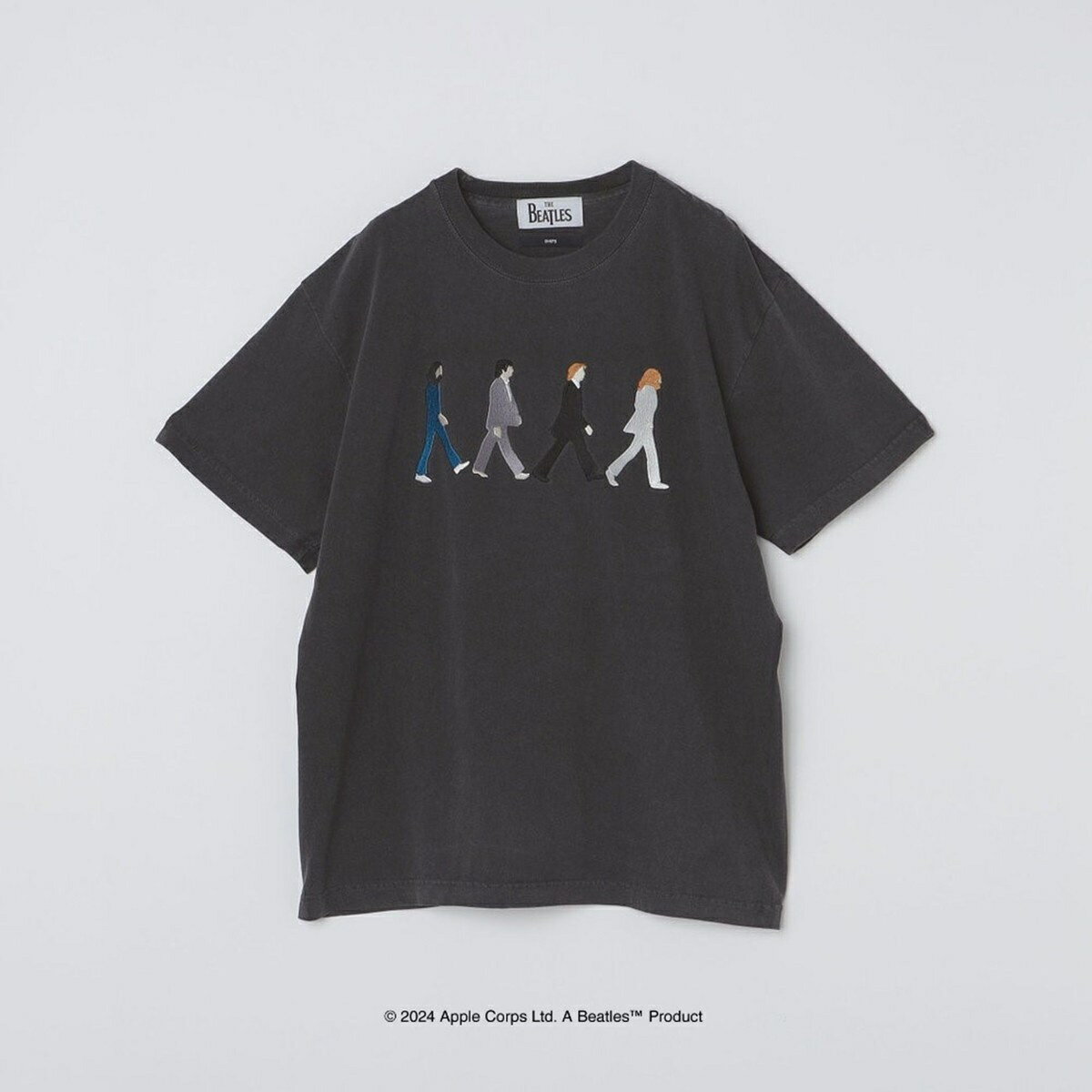 【WEB限定】SHIPS: THE BEATLES ヴィンテージライク エンブロイダリー Tシャツ／シップス（SHIPS）