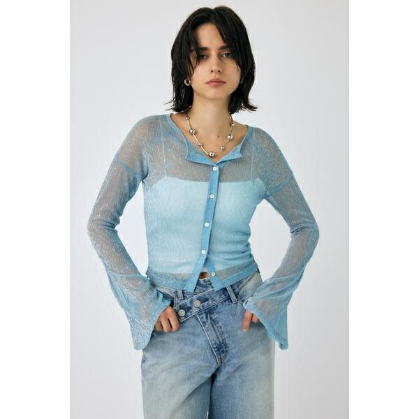 GLITTER PLEATS カーディガン／マウジー