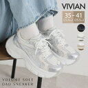 厚底異素材コンビハイテクダッドスニーカー/ヴィヴィアン(Vivian)