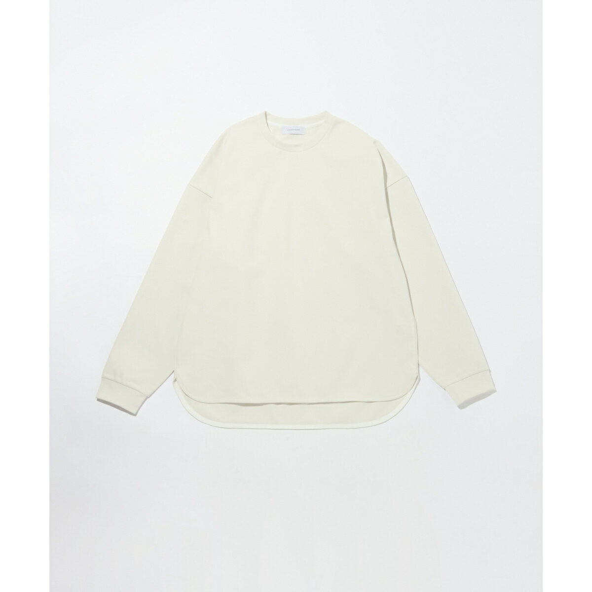 【定番】ポンチ ドロップショルダー キックバック ロングスリーブTee / 高機能ストレッチ / ロ／アダムエロペ（ADAM ET ROPE'）