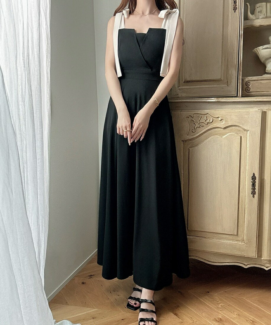 Meiru　カシュクール風フレアキャミワンピース／メイル（Meiru）