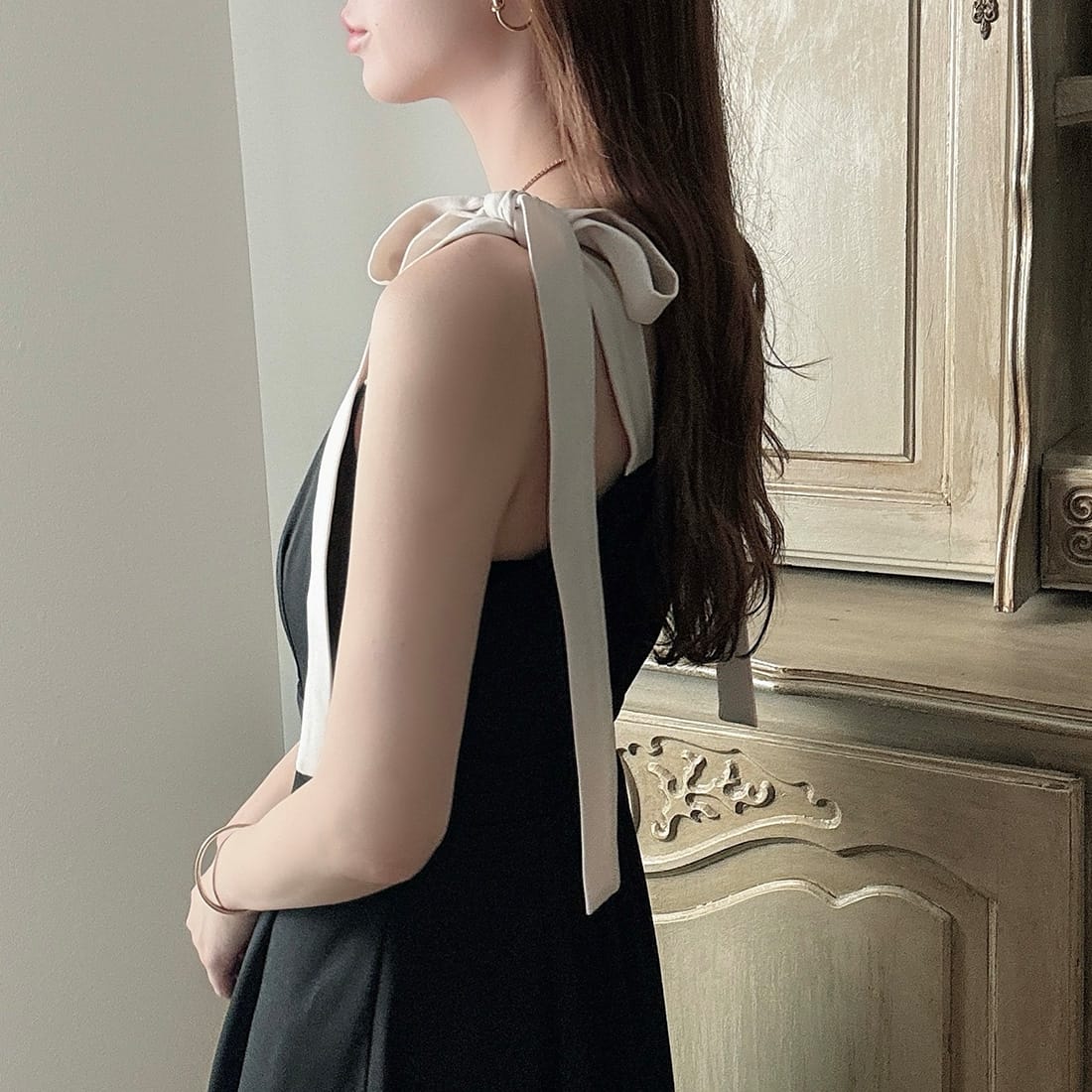 Meiru　カシュクール風フレアキャミワンピース／メイル（Meiru）