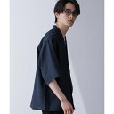 WEB限定/オープンカラーテックリネンシャツ 半袖/ナノユニバース(NANO universe)