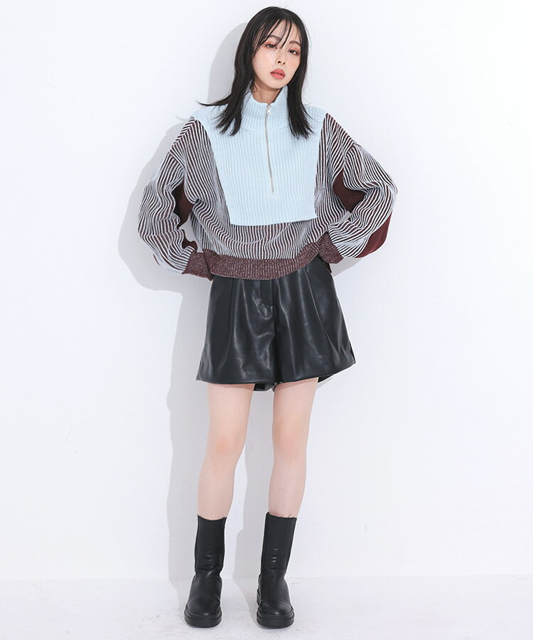 【Donoban】レザーショートパンツ／ドノバン（DONOBAN）