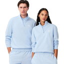 裏パイル地 ワンポイントプリントハーフジップスウェット トレーナー/ラコステ(LACOSTE)